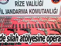 Rize'de silah atölyesine operasyon