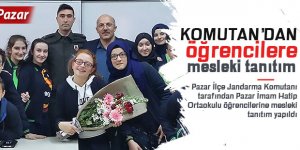 Komutandan, Pazar İmam Hatip Ortaokulunda mesleki tanıtım