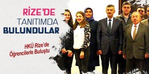 Rize'de tanıtımda bulundular