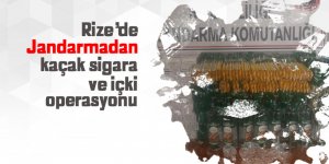 Rize'de kaçak içki operasyonu