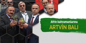 Afrin kahramanlarına Artvin balı