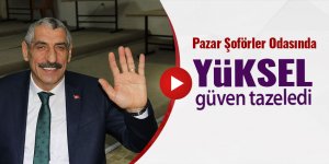 Pazar Şoförler Odası'nda Osman Yüksel güven tazeledi