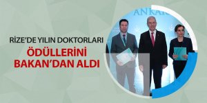 Rize'de yılın doktorları ödüllerini aldı