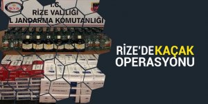 Rize'de jandarmadan kaçak operasyonu