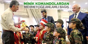 Minik komandolardan anlamlı bağış