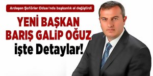 Ardeşen Şoförler Odası'nda başkanlık el değiştirdi