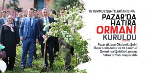 Pazar'da 15 Temmuz şehitleri için hatıra ormanı