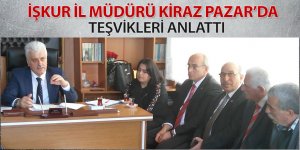 İŞKUR İl Müdürü Kiraz Pazar'da teşvikleri anlattı