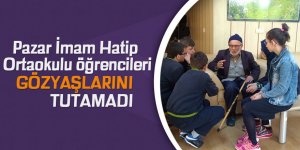 Pazar İmam Hatip Ortaokulu öğrencileri gözyaşlarını tutamadı