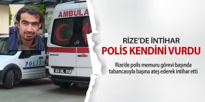 Rize'de polis memuru odasında intihar etti