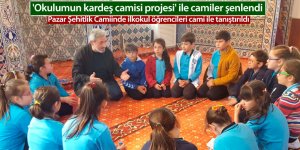 Rize'de 'Okulumun kardeş camisi projesi' ile camiler şenlendi