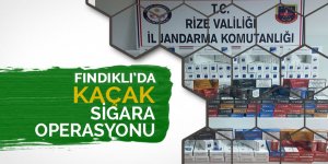 Jandarmadan Fındıklı'da kaçak sigara operasyonu