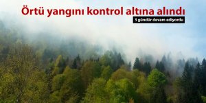 Örtü yangını kontrol altına alındı