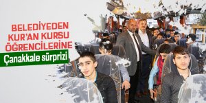 Belediyeden Kur'an Kursun öğrencilerine Çanakkale sürprizi