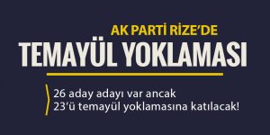 AK Parti Rize'de Aday Adayları Temayül Yoklaması Yarın Yapılacak