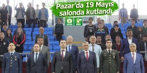 Pazar'da 19 Mayıs etkinlikleri salonda gerçekleştirildi