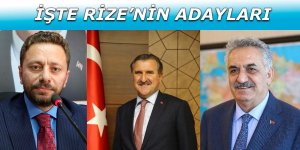 Rize Milletvekili adayları belli oldu