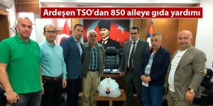 Ardeşen TSO'dan 850 aileye gıda yardımı