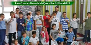 Pazar'da cami temsilcisi öğrenciler ödüllendirildi