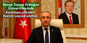 Karaman yeniden Rektör olarak atandı