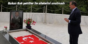 Bakan Bak şehit ailelerini unutmadı