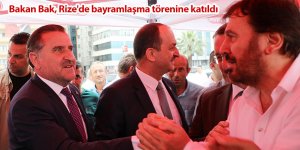 Bakan Bak, Rize'de bayramlaşma törenine katıldı