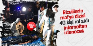 Rize'de uyuşturucuya dikkat çekmek için internet dizisi çektiler