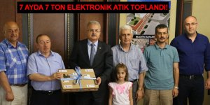 7 ayda 7 ton elektronik atık toplandı!