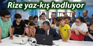 Rize’de kodlama eğitimlerine yaz aylarında da devam ediliyor