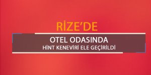 Rize'de otel odasında Hint keneviri ele geçirildi