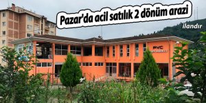 Pazar'da acil satılık 2 dönüm arazi (ilandır)