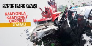 Rize’de trafik kazası: 2 yaralı