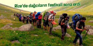 Rize'de dağcıların festivali sona erdi