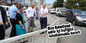 Rize Belediyesi, şehir içi trafiğini rahatlatmakta kararlı