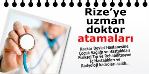 Kaçkar Devlet Hastanesine doktor ataması