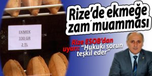 Rize'de ekmek zammı muamması!