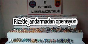 Jandarmadan Rize'de operasyon