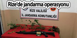 Rize'de jandarma operasyonu