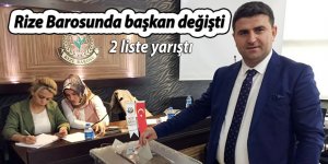 Rize Barosunda başkan değişti