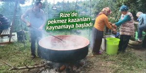 Rize’de pekmez kazanları kaynamaya başladı