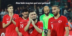 Rize'deki maçtan gol sesi gelmedi