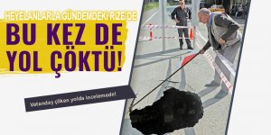 Muradiye'de bu kez yol çöktü!