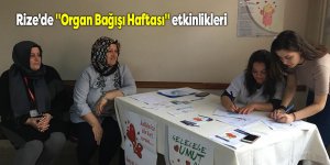 Rize'de "Organ Bağışı Haftası" etkinlikleri düzenlendi