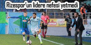 Rizespor'un lidere nefesi yetmedi