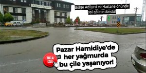 Pazar Hamidiye'de her yağmurda bu çile yaşanıyor!