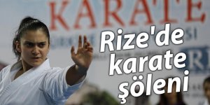 Rize'de karate şöleni