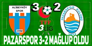 Pazarspor 3-2 mağlup oldu