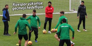 Rizespor yükselişe geçmeyi hedefliyor