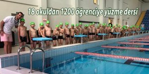 18 okuldan 1200 öğrenciye yüzme dersi