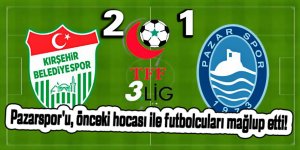 Pazarspor'u, önceki hocası ile futbolcuları mağlup etti!